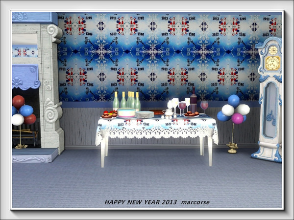 Sims 3 — Happy New Year  pattern by marcorse — I have realised that the Happy New Year pattern, in my final set for 2012,