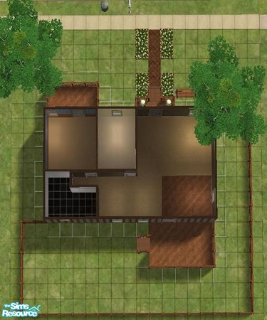 Sims 2 — 1 Tree Parade - 2 Bed by Gumby_Girl — Cute 2 bed cottage, with combined lounge/dining room and 1 bathroom. Main