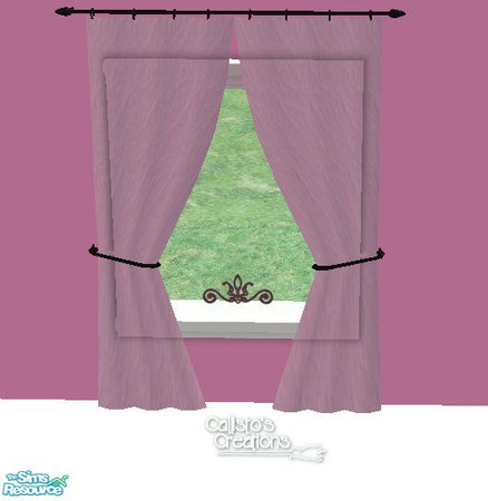 Sims 2 — Calli\'s Mulan Curtains - Large Long by Callisto149 — Curtains for your Mulan br. Don\'t forget to get lym\'s