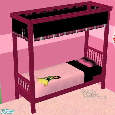 Sims 2 — Calli\'s Mulan Canopy Bed by Callisto149 — A beautiful canopy bed for your little princess. The canopy takes