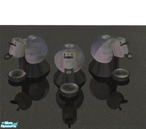 Sims 2 — Cafe Crema - Caffecremaespressomachine chrome by Sasilia — 