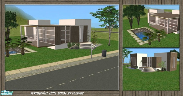 Sims 2 — V-21 by Veronn — Veronaville Little House By Veronn 3x3 21,323 Good Game.