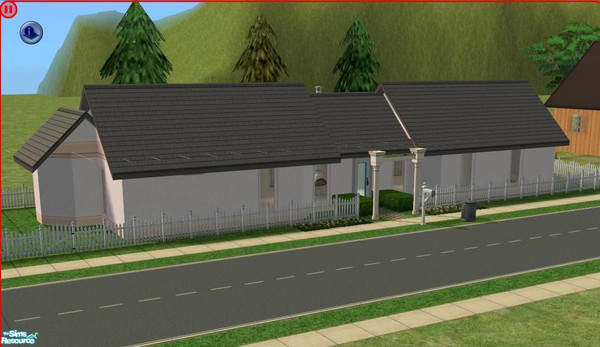 Sims 2 — HSProd. Small #001 by leviathan2008 — Little house, very modern, but not furnished.