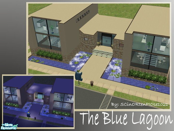 Sims 2 — The Blue Lagoon by scinortenpiose1021 — A lush, green, beautifully modern place to bring your sim couple for