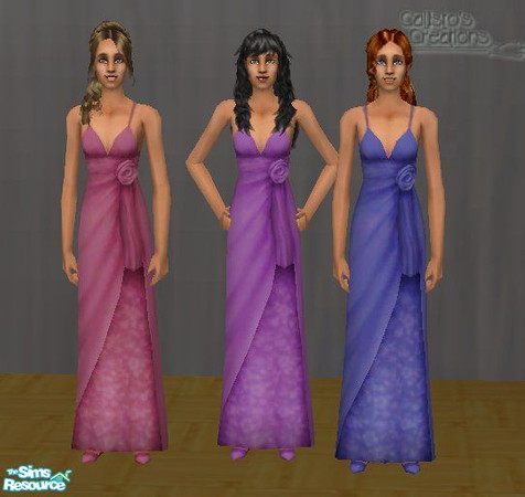 Sims 2 — Rose formals by Callisto149 — Recolor of maxis formals. You need to have Celebrations Stuff Pack to use these