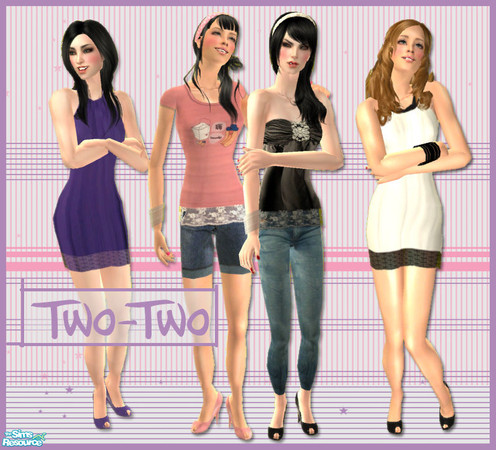 Sims 2 — 2/2  by simal10 — Two everyday and two formal clothing for your ladies. Don\'t forget to donwload my mesh from