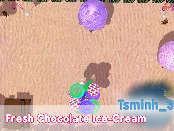 Sims 3 — Fresh Chocolate Ice-Cream by TsminhSims — A New Year is coming! Please enjoys the ice-cream with your family :D