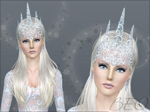 Sims 3 — Tiara Snow Queen by BEO — Snow Queen should have snow crown! This ice tiara will give your Queen truly majestic