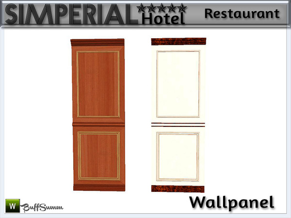 Sims 3 — Simperial Dining Wallpanel 1 by BuffSumm — Wallpanel for a decorative wall in the Restaurant. Part of the *Hotel
