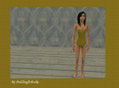 Sims 2 — yellow swimsuit by puddingfishcake2 — hello, here is my yellow swimsuit, enjoy