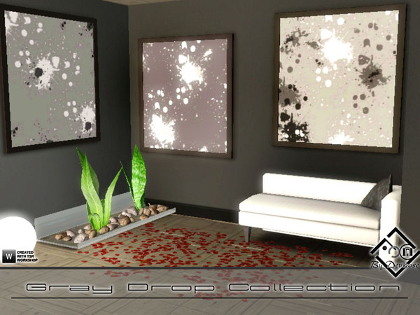 Sims 3 — Gray Drop Collection by Devirose — Modern colors for fantasies that I create digitally,these are my personal