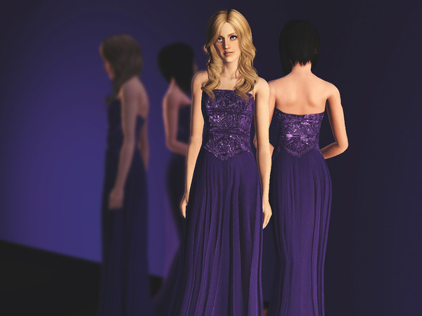 Sims 3 — Violet by -April- — Hey guys! I want to start this new year with this bright dress ;) 2 recolorable channels,