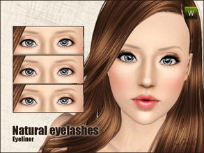 Sims 3 — Natural eyelashes by Gosik — New eyeliner for female and male sims in every age (teens, adults and elders). It
