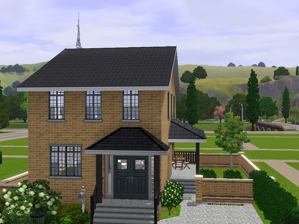 Sims 3 — Tommy by dorienski — An open-plan traditional starter home with kitchen, dining room and living room. Upstairs