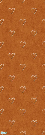 Sims 2 — Studio K Affection - Light Mocha by StudioKhagerks — Cute heart design on a sponge texture background. Category: