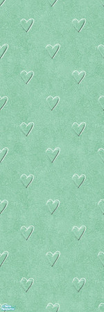 Sims 2 — Studio K Affection - Mint by StudioKhagerks — Cute heart design on a sponge texture background. Category: