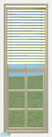Sims 2 — Long Venetian Blind 1tile Diagonal by simtomatic — To match the Beach House Plain Windows.