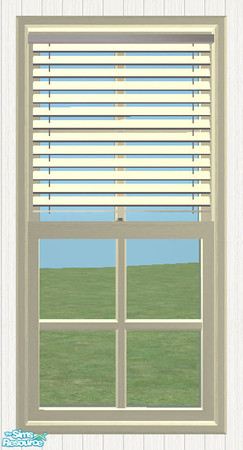 Sims 2 — Short Venetian Blind 1tile Diagonal by simtomatic — To match the Beach House Plain Windows.