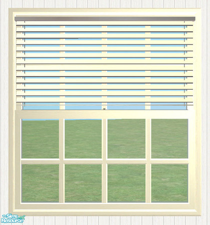 Sims 2 — Short Venetian Blind 2tile Diagonal by simtomatic — To match the Beach House Plain Windows.