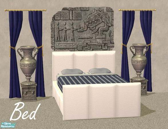 Sims 2 — Leather Bed Set - White by nikisatez05 — 