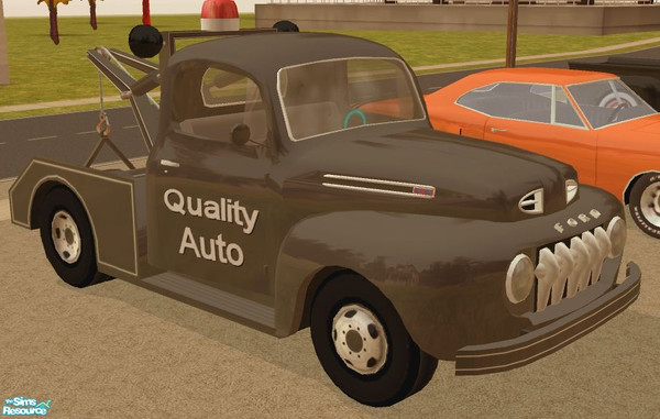 Sims 2 — 1950\'s Tow Truck - Quality Door Logo by Dr Pixel — Door Logo option for the 1950 tow truck