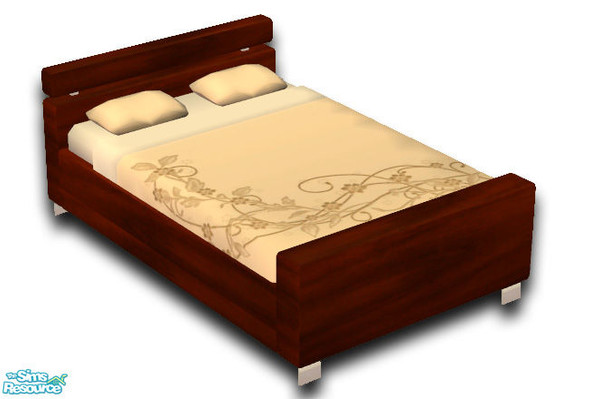 Sims 2 — Wood Bed Collection - Nikisatez05 by nikisatez05 — 
