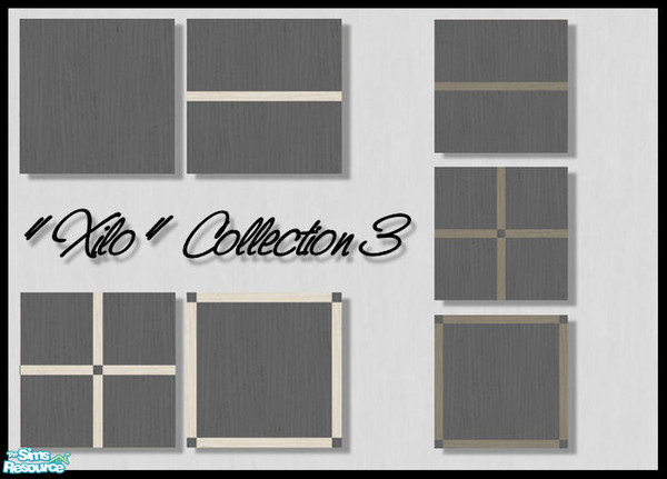 Sims 2 — Xilo 3 - Floorset by JLounge — This is part 3 of the \"Xilo\" collection: the \'dark\' version. It\'s