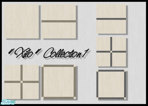 Sims 2 — Xilo 1 - Floorset by JLounge — This is part 1 of the \"Xilo\" collection: the \'light\' version. It\'s