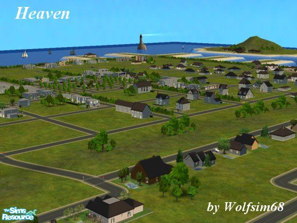 Sims 2 — Heaven by Wolfsim68 — This beautiful location has something for everyone. The beaches are perfect for beachside