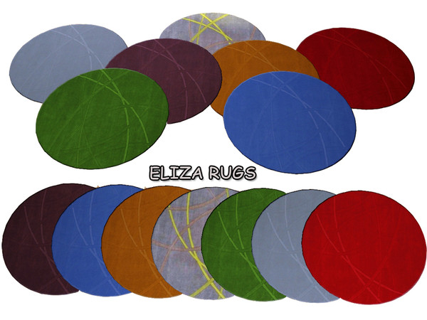 Sims 3 — mt_ForLady Rugs by martoele — This set has four different rugs and as they are not recolorable, each of the rugs