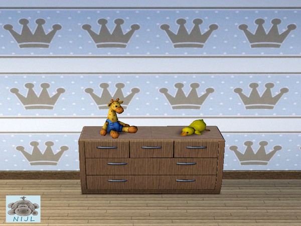 Sims 3 — pattern nurserry (boy) 2 by nijl — This is a pattern of a Crown. This pattern is very nice for in a children's