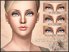 Sims 3 — Natural Grace Eyeliner by Pralinesims — New beautiful eyeliner with lashes for your sims! Your sims will love