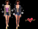 Sims 3 — Simple Outfit by opheyuki2 — Simple outfit with four recolorable channel.