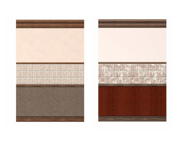 Sims 3 — Autumn Tile Wall by Rennara — No Description