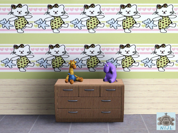 Sims 3 — pattern nurserry 7 by nijl — This is a pattern that fits very nicely in a children's or baby room.
