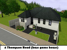 Sims 3 — 4 Thompson Avenue (base game house) by MahalaF2 — 4 Thompson Road is an average sized house that in now way has