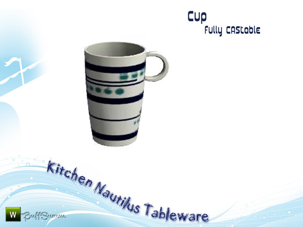 Sims 3 — Kitchen Nautilus Cup by BuffSumm — Decorative Addon matching the *Kitchen Nautilus*. ****TSRAA****