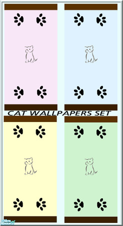 Sims 2 — cat wallpaper set by milla184 — 