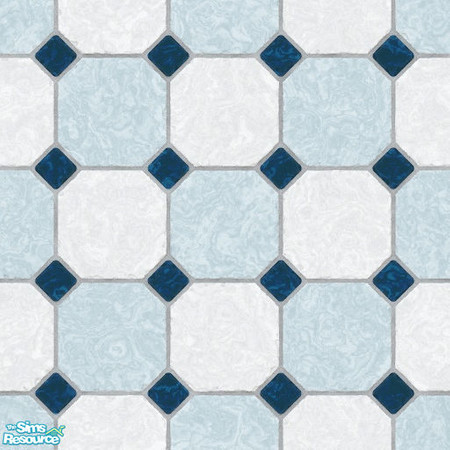 Sims 2 — Value Kitchen Tile Blue Checker by daman19942 — Created by Daman19942 Do not re-upload anywhere without