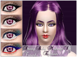 Sims 3 — Strong Baby Eyeliner by TsminhSims — A New Makeup Set for Sims on Valentine Days. Especially for your Female