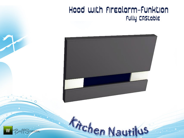Sims 3 — Kitchen Nautilus Hood by BuffSumm — Hood with firealarm-function matching the *Kitchen Nautilus*. ****TSRAA****