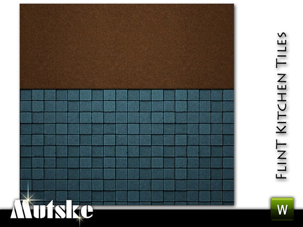 Sims 3 — Wall Flint Kitchen by Mutske — Made for the Flint Kitchen. 2 Recolorable parts. Made by Mutske@TSR. TSRAA.