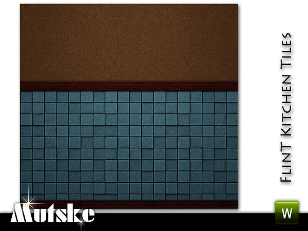 Sims 3 — Wall Flint Kitchen by Mutske — Made for the Flint Kitchen. 3 Recolorable parts. Made by Mutske@TSR. TSRAA.