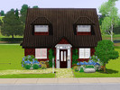 Sims 3 — Small Cottage House (Furnished) by mandaebia2 — A cute small cottage house, fully furnished, for your couple or