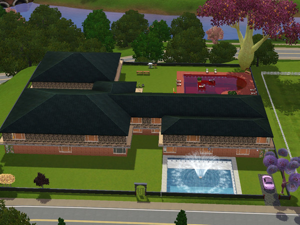 Sims 3 — Spacious Romance by hiswife112 — This spacious home is just the place for the ever expanding Sim. The open