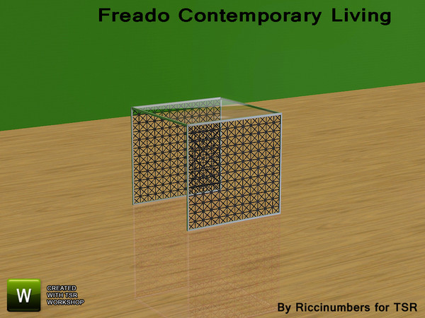 Sims 3 — Freado Living Small Table by TheNumbersWoman — A Little Art, a little contemporary living in style. By