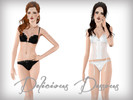 Sims 3 — Delicious Dessous by Zhahirah — What's underneath her clothes? Maybe some dark and sexy lingerie? Or a sassy
