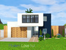Sims 3 — Free Modern Love Hut by fishbitetoe2 — Free Modern Love Hut Modern Love Hut Perfect for a family wanting a