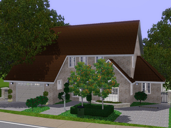 Sims 3 — Artie by dorienski — A spacious family home with open-plan living, dining and study area, kitchen with breakfast