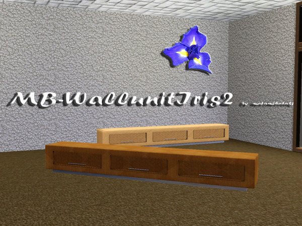 Sims 3 — MB-WalluniIris2 by matomibotaki — MB-WalluniIris2, this is the bottom of the wallunitIris part 1, 3 recolorable